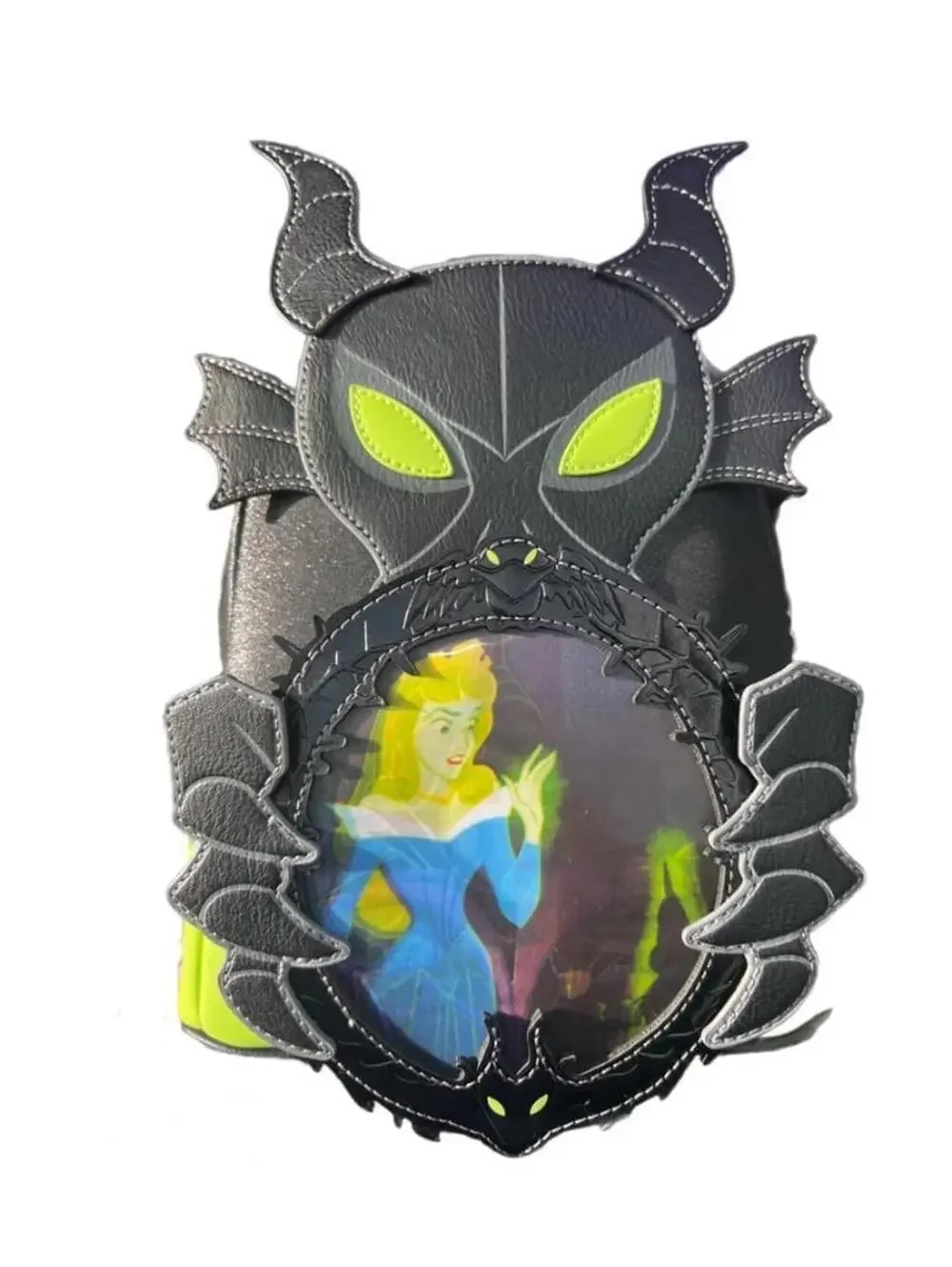 Loungefly Lenticular GITD Maleficent Dragon Mini Backpack